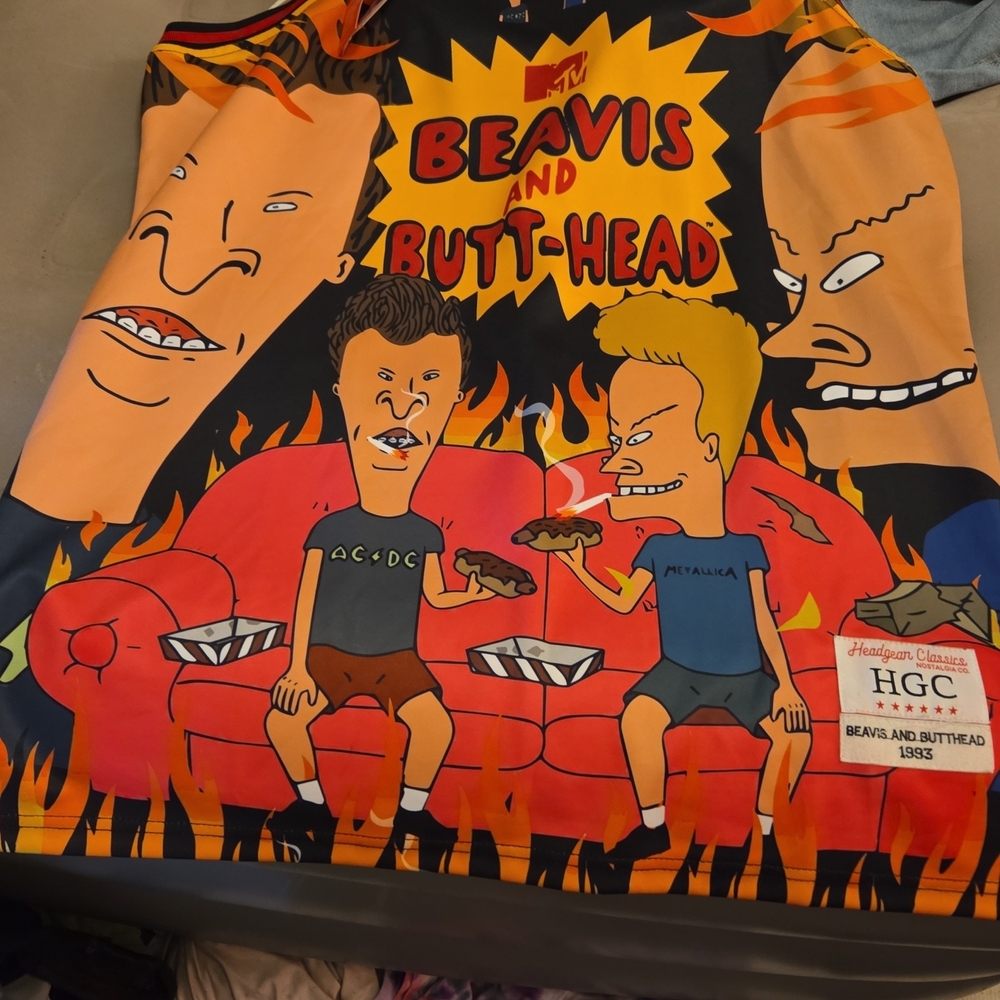 Beavis and Butt-Head Graphic Jersey - Orange